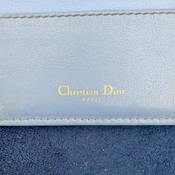 Rare Color: Christian Dior 30 Montaigne Light Blue Credit Card Holder - Picture 8 of 8